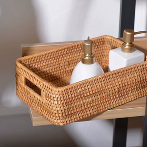 Paniers de rangement en rotin écologiques faits à la main au Vietnam, prix de gros, couleur naturelle, multifonctionnels pour la décoration intérieure - Product Image 4