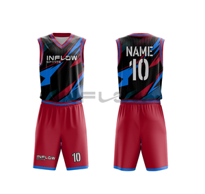 Basketball Uniforms Wear Manufacturer Supply Reversible Basket Ball Men Uniform Jersey Sublimation Set - Product Image 2