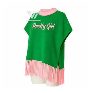 Custom Greek Alpha | Kapa | Alpha Sorority Clothing Embroidered <b>Poncho</b> Overall Cardigan - Product Image 1
