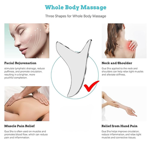 Hosanna Surgical Stainless Steel Manual Gua Sha Muscle <b>Scraper</b> Instrument Set High Quality CE Certified for Reusable Pain Relief - Product Image 4