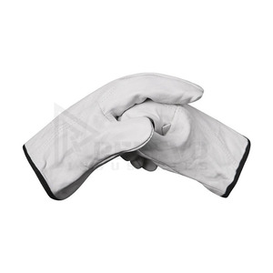 Guantes de Soldadura de Cuero de Invierno de Media Palma, Resistentes al Calor, para Trabajo Industrial y Mecánico, con Cierre de Gancho y Bucle, Suministro de Fábrica - Product Image 2