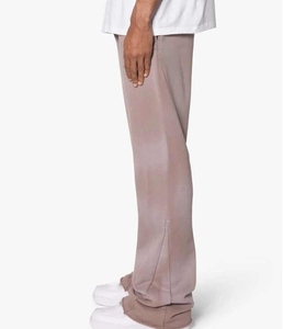 Pantalon de jogging en maille pour homme, style urbain, taille mi-haute, poids moyen, délavage foncé, impression numérique, personnalisable OEM, pour entraînements hivernaux - Product Image 3