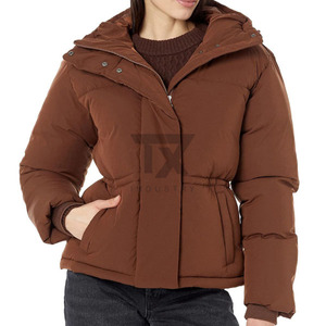 Fashionable Women's High Quality Breathable Knitted Nylon Puffer Jackets with Zipper Design - Product Image 5