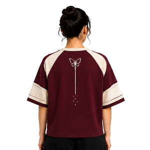 Custom Womens Boxy Fit T Shirt Premium Cotton Short Sleeve Casual Streetwear Tee Private Label OEM ODM Bulk Clothing Manufacture - Product Image 4