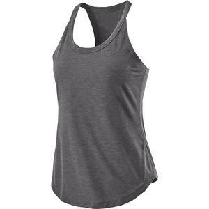 Femmes sans manches recadrée sport débardeur mignon athlétique Gym culture réservoir OEM ODM mode Yoga entraînement chemises Muscle t-shirt Singlet - Product Image 3