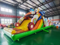 Château Gonflable Commercial Personnalisé en PVC, Monstre Marin QY, 12*3M, Idéal pour Parc d'Aventures - Vente Chaude