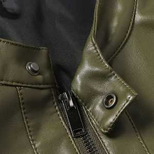 Chaquetas de Cuero Clásicas con Cierre para Hombre, Diseño 2026, Nueva Colección, Chaquetas de Cuero para Hombre de Invierno, Color Personalizado - Product Image 5