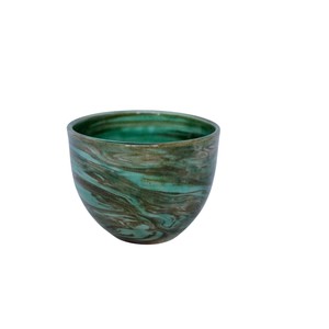 Bol en marbre vert artisanal, décoration moderne pour la maison, bol à fruits en résine, vente en gros, bassin décoratif en pierre écologique, centre de table - Product Image 1