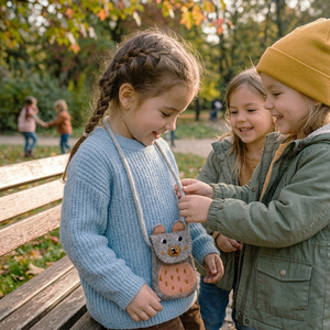 100% Organic New Zealand Wool Handmade Animal <b>Coin</b> <b>Purse</b> – Premium Eco-Friendly Kids' Felt Bag – Export Quality Wholesale - Product Image 5