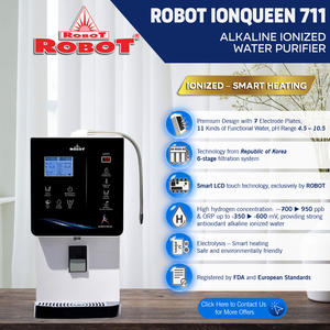 Purificador de agua alcalina ionizada fácil de usar, con agua fría y caliente, 7 placas eléctricas, pH 4.5 - 10.5, función de calentamiento inteligente, 220V/50Hz - Product Image 2