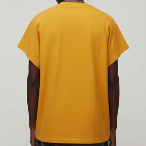 เสื้อยืดคอกลมสีพื้นผ้าคอตตอนเนื้อหนัก 100% แบบใหม่ น้ำหนัก 210GSM แห้งเร็ว ไม่ยับ รับสกรีนโลโก้ สำหรับผู้ชาย - Product Image 3