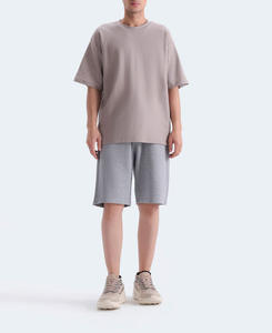 Personnalisation en gros – T-shirt col roulé en coton 100 % (220 g/m²) à manches courtes, coupe classique, unisexe, écologique, taille personnalisée - Product Image 5