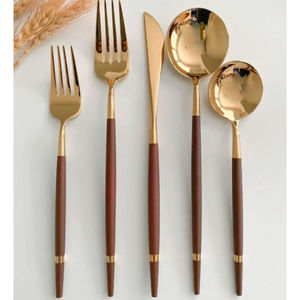Luxury Tableware Metal Cutlery <b>Set</b> With Smooth Surface High Durability And Elegant Visual Appeal - Product Image 1