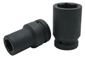 Douille à chocs profonde robuste de 3/4 pouce en acier Cr-Mo phosphate noir à 6 points hexagonaux longue pour réparation automobile/camion OEM DIY - Product Image 2
