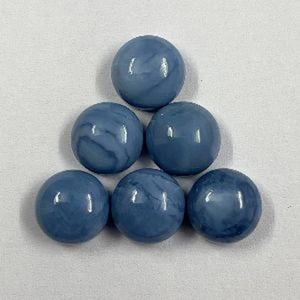 Opale bleue naturelle, pierre précieuse en vrac, motif dendritique, taille brillante, pierre à dos plat polie, pierres précieuses rares, provenance Rajasthan, pour la personnalisation - Product Image 2