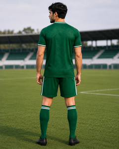 Conjunto de Uniforme de Fútbol Personalizado para Hombre, Camiseta y Pantalones Cortos de Fútbol, Transpirable, Ligero, de Secado Rápido, 100% Poliéster, Transferencia Térmica, Verano - Product Image 2
