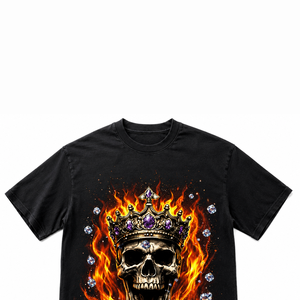 Camiseta con estampado gráfico personalizado, estilo desgastado, 100% algodón jersey, tela ecológica, manga corta, camiseta de moda para uso unisex. - Product Image 3