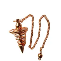 Copper Plated Brass Spiral Vortex Pendulum