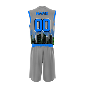 Nouvel ensemble uniforme d'été unisexe grande taille en polyester 100% à séchage rapide, personnalisable, pour entraînement de basketball (maillot sans manches et short) - Vente en gros - Product Image 6