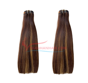 Extensiones de Cabello Liso Natural de Color Hermoso, Alta Calidad, Súper Brillante, Sedoso, Gran Stock, 100% Cabello Humano Vietnamita - Product Image 5