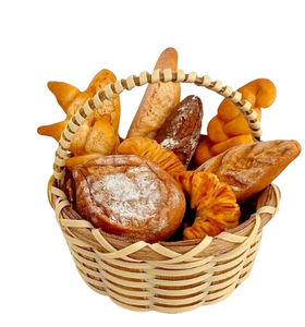 Latest Pattern Arrival Eye Catching Look High Standard Quality Rattan Fruit & Bread <b>Storage</b> Organization Basket From India - Product Image 1