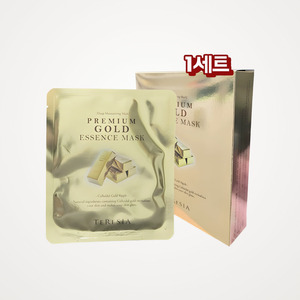 มาส์กหน้าเกาหลี K-Beauty Tereusia Premium Gold Essence Mask Pack 10 แผ่น ผลิตในเกาหลี สำหรับผิวหน้า - Product Image 2