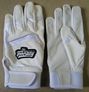 Hot Sale Leather Baseball Batting Gloves Full Finger <b>Hook</b> & Loop Closure Excellent Grip Custom Yellow - Product Image 3