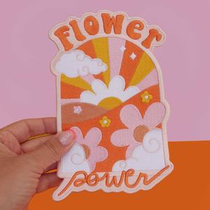 Custom Wave <b>Surf</b> Embroidery Patches Tropical Chenille Iron On Fabric Patches for <b>Jackets</b> Hats Backpacks Bags Vests Clothing Fash - Product Image 5