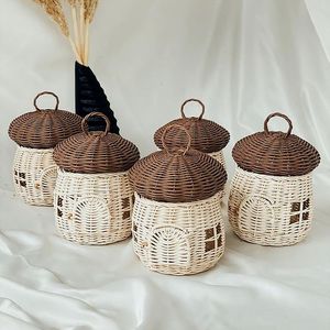 Handmade Natural Rattan Children's Toys & Nursery <b>Decor</b>, Woven Educational Toys, Kids <b>Room</b> Decorations & Toy Storage Baskets - Product Image 1
