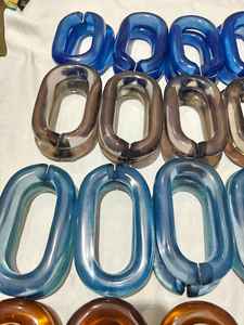 Eslabones de Cadena de Resina Transparentes de Gran Tamaño y Coloridos para Decoración de Paredes, Proyectos de Bricolaje, Separadores de Habitaciones y Accesorios para Cortinas - Product Image 4