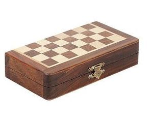 Rani Industries Handmade Painted <b>Wooden</b> <b>Chess</b> with Antique Imitation Style - Product Image 3