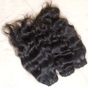 Raw Indian Cuticle Intact Single Donor Double Layered Machine Weft Pure Human Hair Extensions for best price