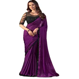 Le nostre collezioni di sari in seta di Chiffon e Georgette con esclusivo Set di camicetta di design acquista Online con prezzo intero dall'India