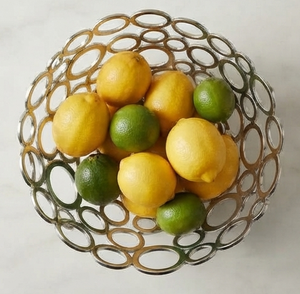 Panier à fruits moderne en fil métallique argenté, support de rangement pour la cuisine, bol à fruits, panier à légumes - Product Image 3
