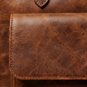 Royal Leather Industries กระเป๋าหนังแท้คุณภาพสูงทำด้วยมือช่องซิปเปิดขนาดใหญ่ - Product Image 4