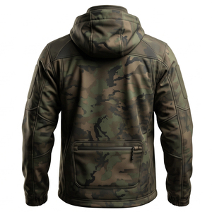 Mens Silent <b>Waterproof</b> Softshell <b>Camo</b> Hunting <b>Jacket</b> OEM Custom Logo Insulated Outdoor Summer Tactical Sports Apparel Nylon - Product Image 4