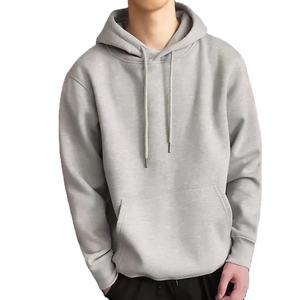 Sweat-shirt à manches courtes décontracté 100% coton pour hommes Pull brodé à capuche d'hiver avec détail perlé Couleur unie pour hommes - Product Image 5