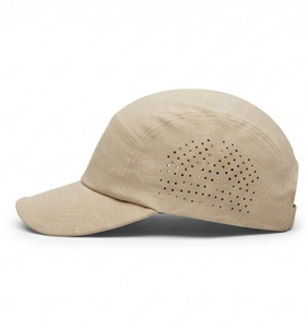Factory Custom UPF 50+ Unisex Beige Breathable Polyester Running Cap Casual Outdoor Sports Travel Quick Dry All Seasons Adult - Product Image 3