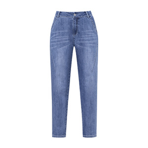 Vente chaude : Pantalons en jean pour femmes, mode estivale, vente en gros, haute qualité, coupe ajustée, style streetwear, jeans unis pour femmes - Product Image 4