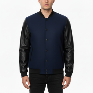 Veste de baseball personnalisée en gros, veste d'hiver Letterman, veste en laine 100% embossée pour le sport et l'entraînement - Product Image 1