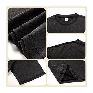 T-shirts en coton surdimensionnés pour hommes, coupe ample, effet vintage, unisexe, manches courtes, décontractés, confortables, style streetwear - Product Image 5