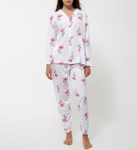 Ensemble de vêtements de nuit pour femmes imprimés, longueur intégrale - Product Image 2