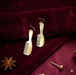 Girls' Trendy <b>Silver</b> Gold Plated Horn Earrings Geometric Rectangle Pearl for Engagement Anniversary Fashion Hoop Earrings - Product Image 1