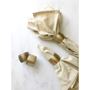 Modern Geometric Hexagon Gold Napkin Rings Bulk Metal Matte Brass Napkin Holder Rings Set for Wedding Banquet Contemporary <b>Table</b> - Product Image 5