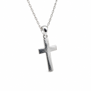 Classic 925 Silver Cross Pendant <b>Necklace</b> Religious <b>Spiritual</b> Jewelry Simple Unisex Fine Accessory Supplier - Product Image 3