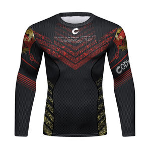 ชุดฝึกซ้อม MMA สำหรับผู้ชายแบบขายส่ง เสื้อรัดกล้ามเนื้อและกางเกงขาสั้นสำหรับฟิตเนส ยิวยิตสู การต่อสู้ และชุดต่อสู้ - Product Image 5