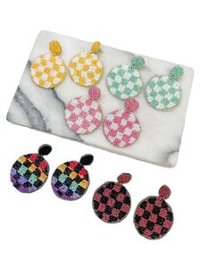 Bijoux à la mode broderie perlée coeur forme conception goutte boucle d'oreille avec Style fait main et matériel de haute qualité par Hiba Enterprises - Product Image 5