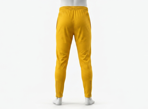 Pantalones Deportivos Amarillos para Hombre, Cintura Elástica, Tejido 100% Poliéster, Peso Medio, Transpirables, Ecológicos, de Secado Rápido, con Bolsillos Laterales, Casuales - Product Image 2