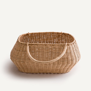 <b>Large</b> rattan picnic <b>basket</b> multi use container for home & outdoor great quality braided <b>baskets</b> - Product Image 2