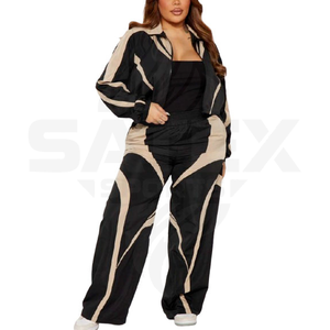 2026 Windbreaker Pant and Jacket Sets <b>Zip</b> <b>up</b> Two Pieces Set Nylon Waterproof Tracksuit LOGO Streetwear Unisex Sizes - Product Image 4